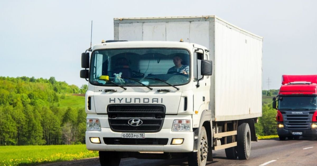 Hyundai Motor Truck Trowel on the Road