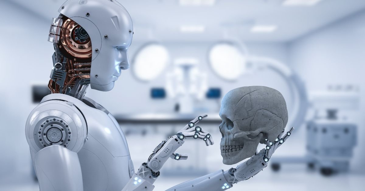 AI Artificial Intelligence Robot Hand Brain